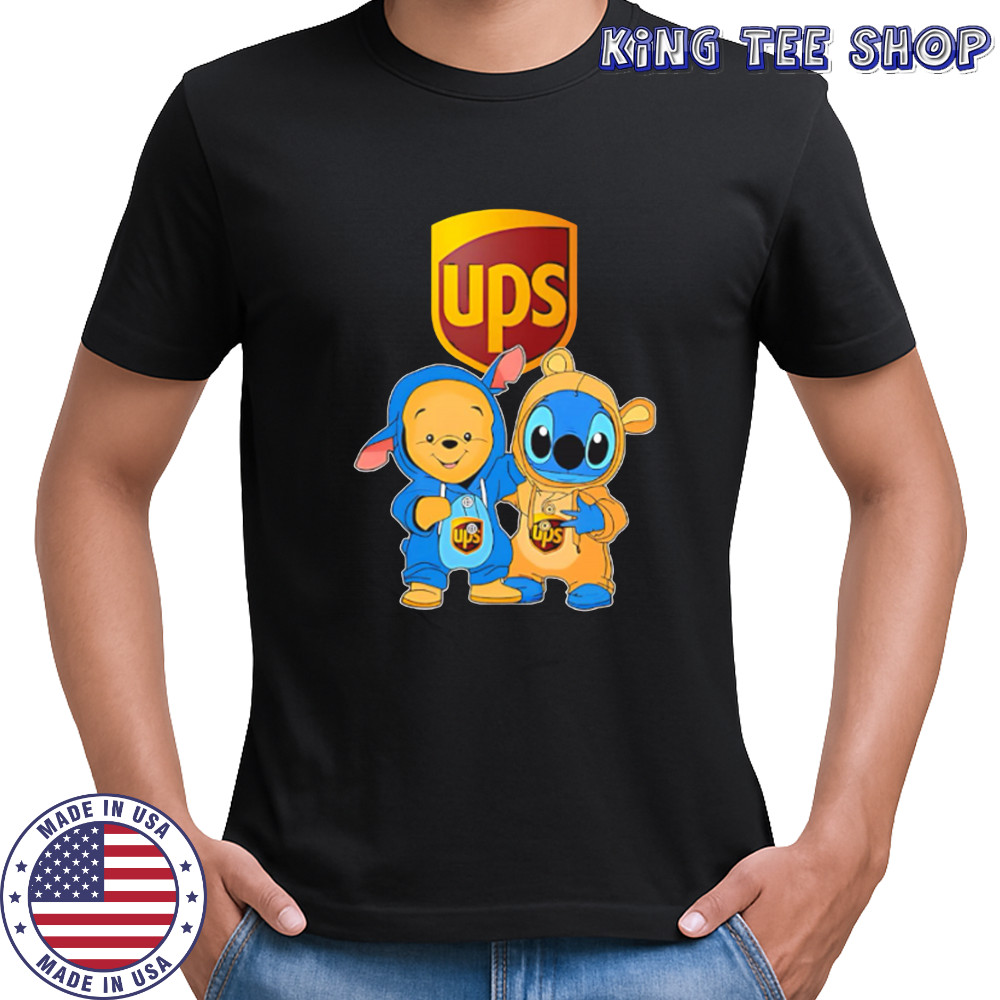 Ups pooh and stitch friends shirt
