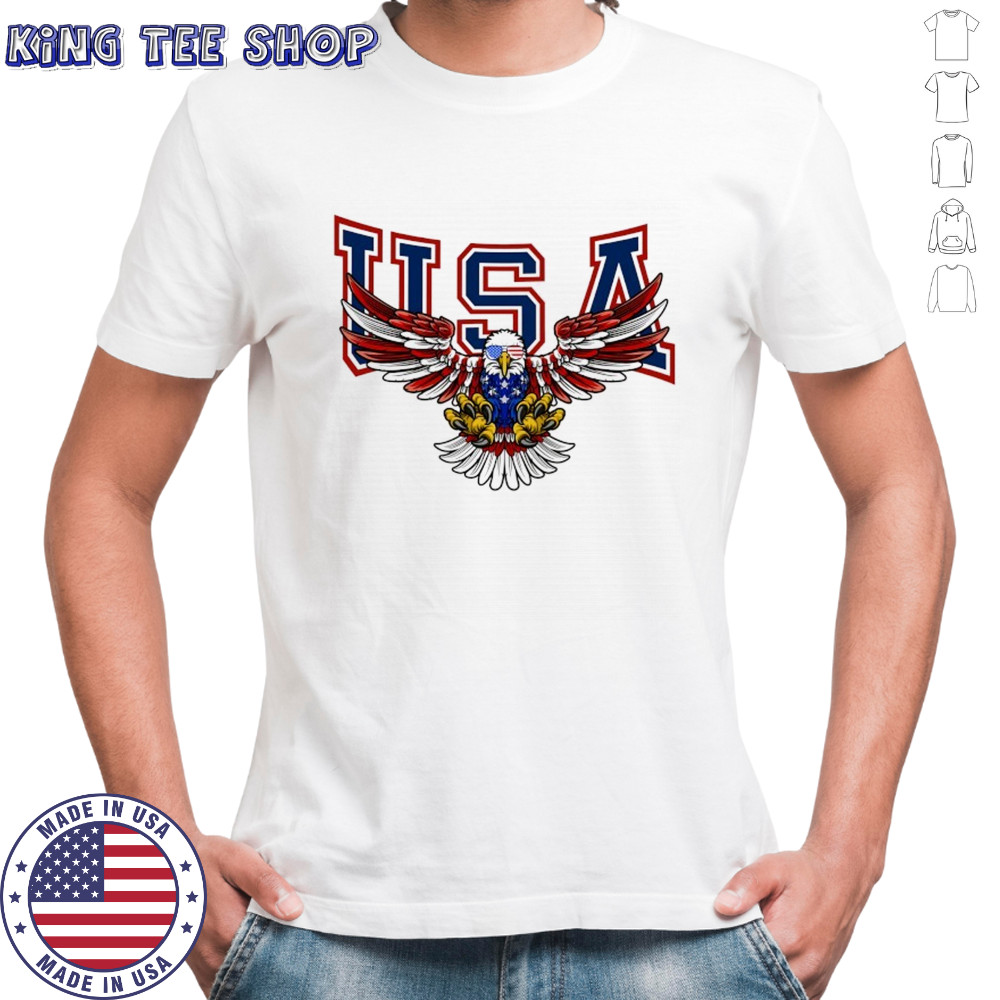 USA Eagle Fly logo shirt