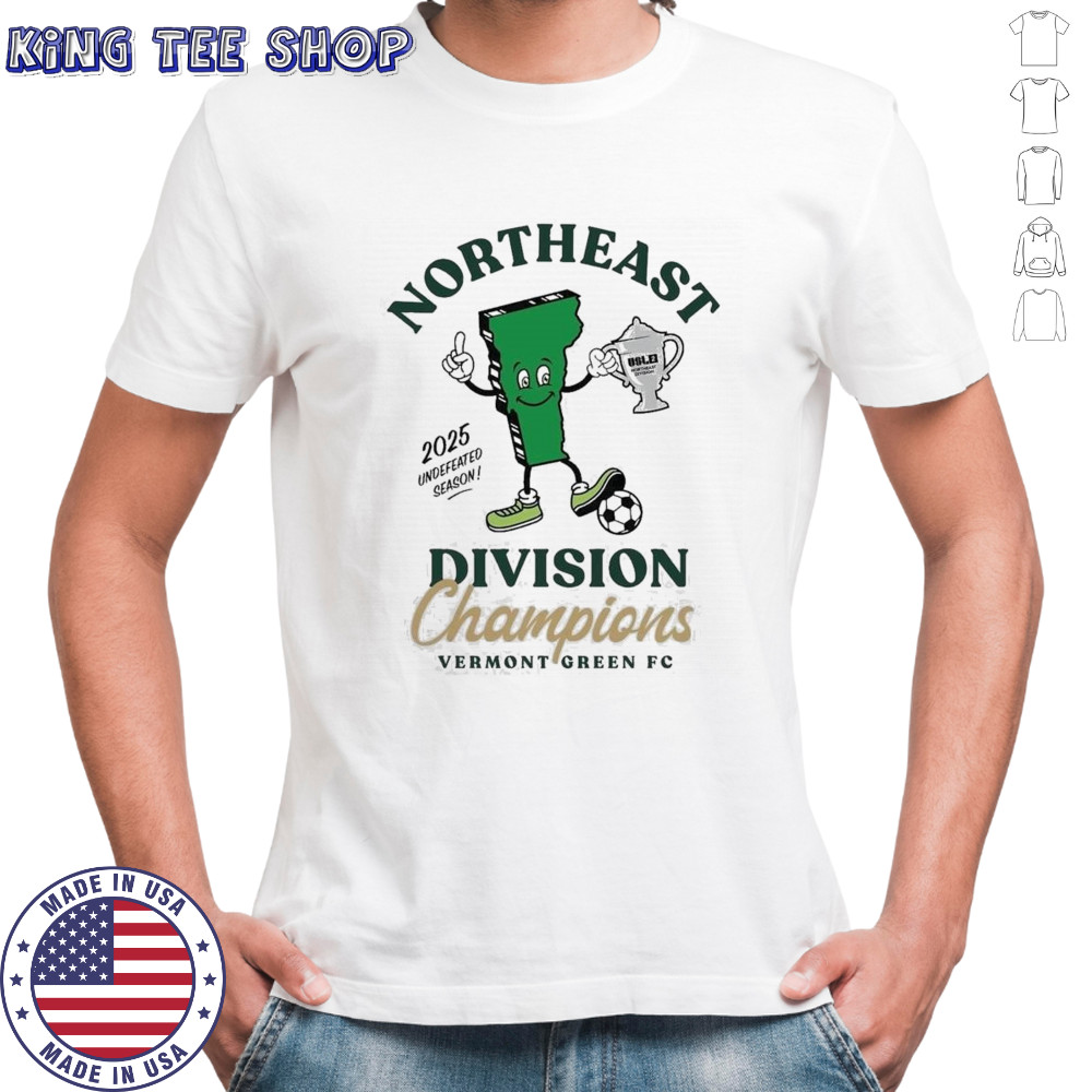 Vermont Green Fc Northeast Division Champions 2025 Shirt