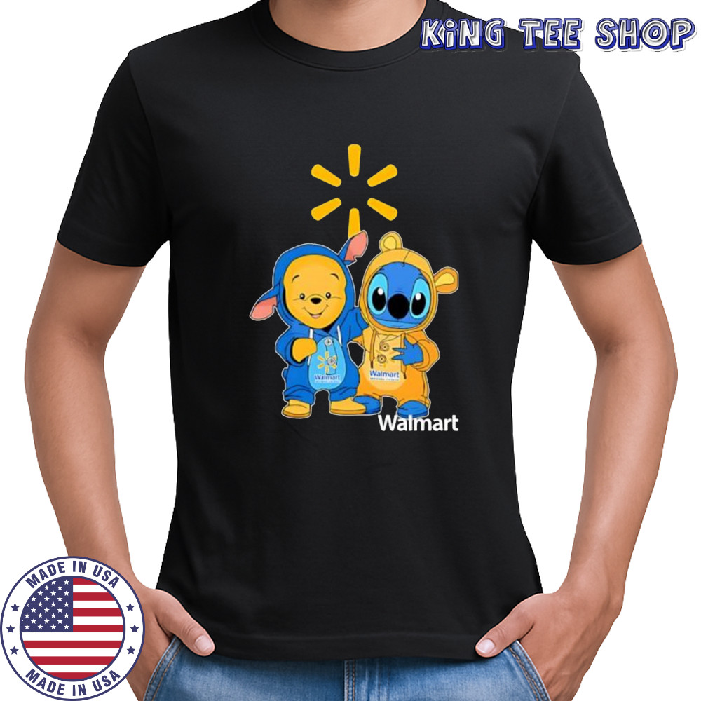 Walmart pooh and stitch friends shirt