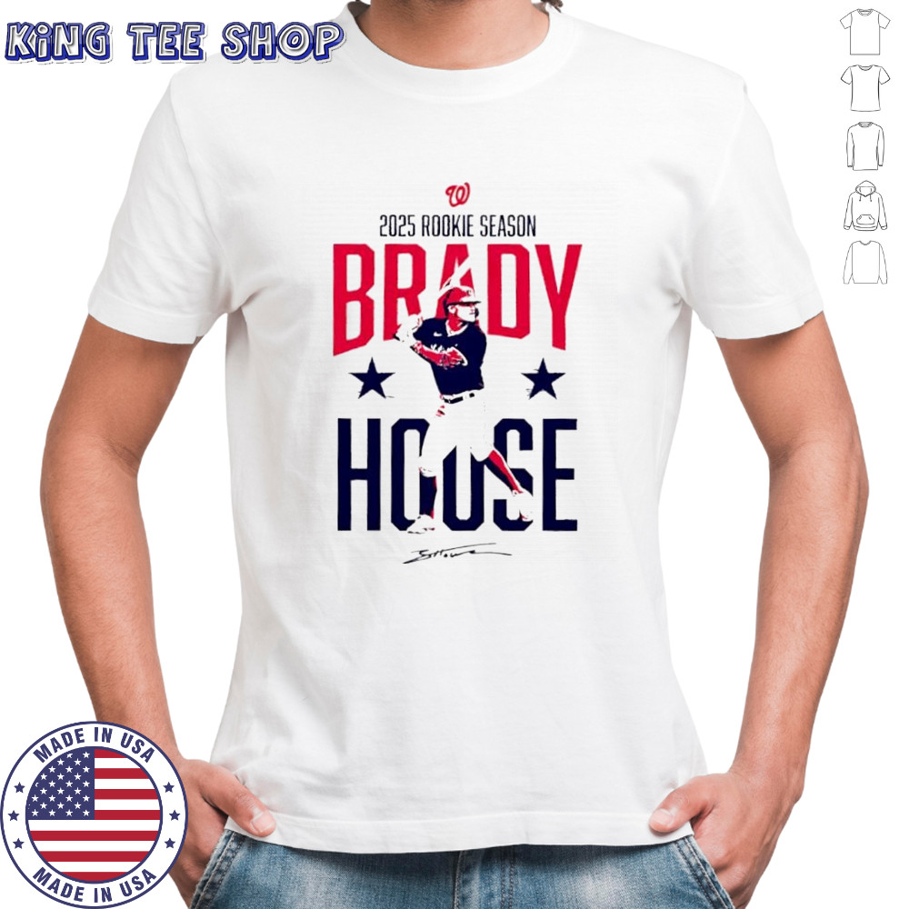 Washington Nationals Brady House Rookie signature shirt