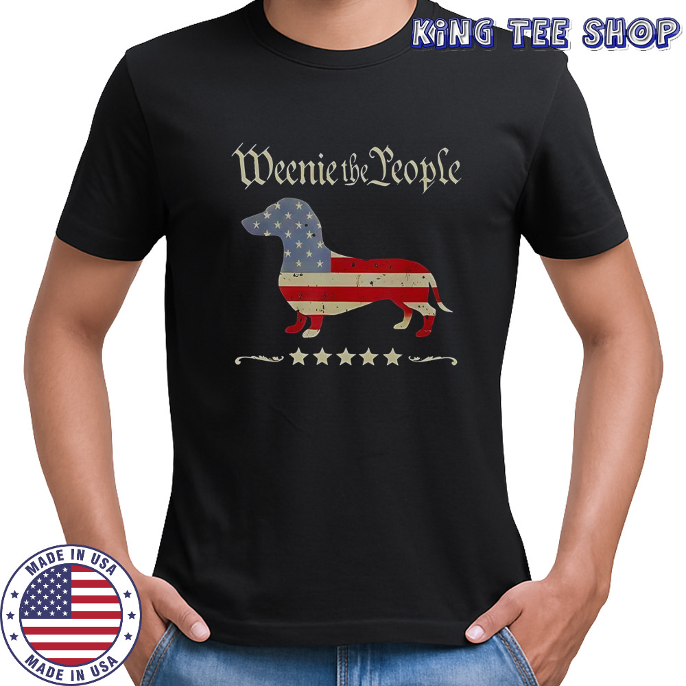 Weenie The People Patriotic Dachshund T-Shirt