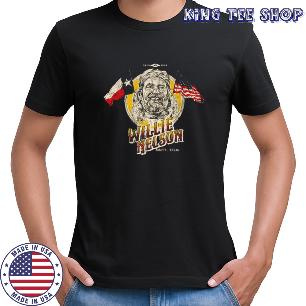 Willie Nelson Flag Portrait Shirt