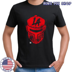 WWE LA Knight Helmet shirt