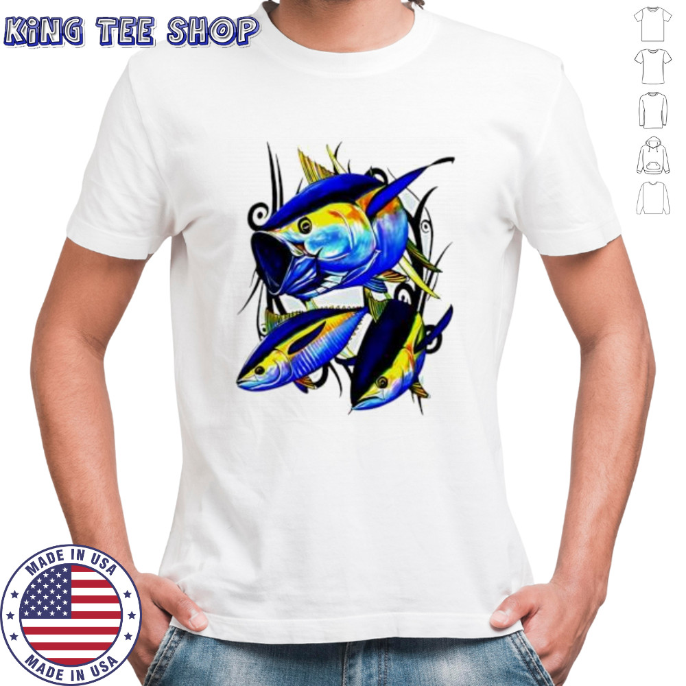 Yellowfin Tuna Arctic Blue shirt