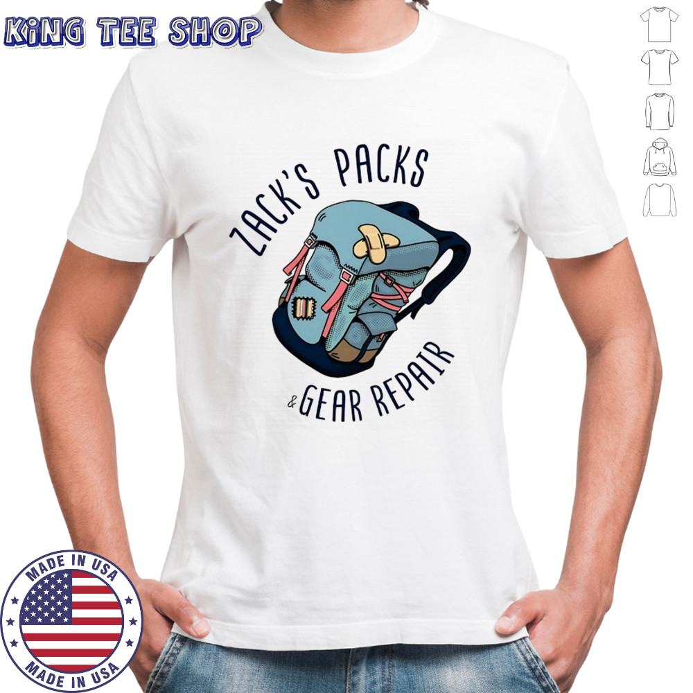 Zack’s Packs and gear repair shirt