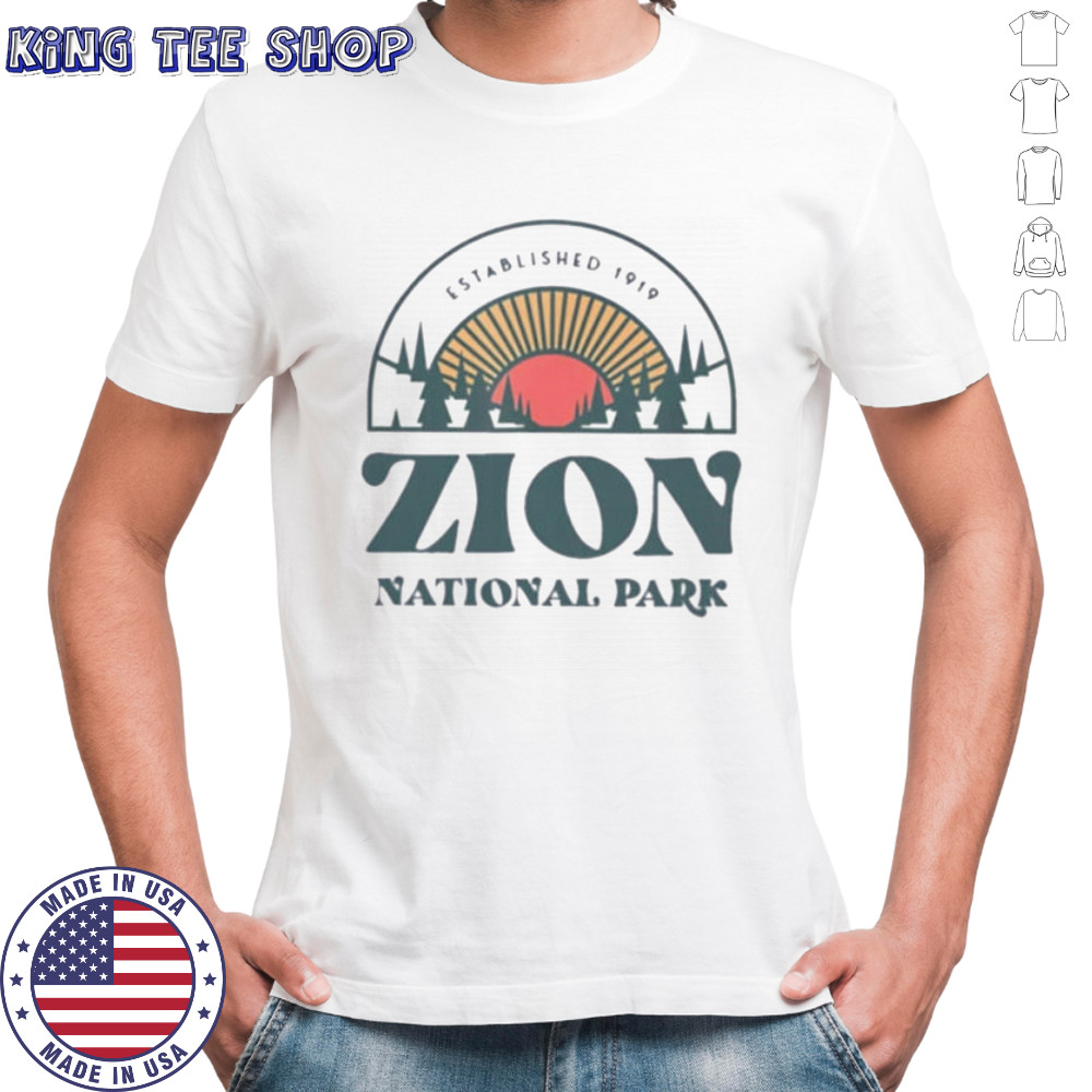 Zion National Park established 1919 shirt