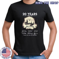 20 Years 2001 2021 Harry Potter Signatures Thank You For The Memories shirt