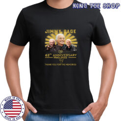 60th anniversary 1960-2020 thank you for the memories signature jimmy page shirt