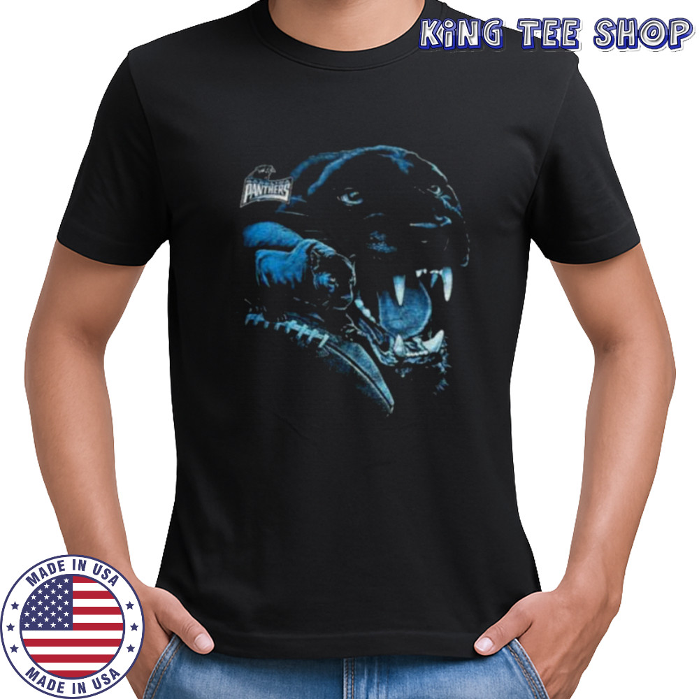 90’s Carolina Panthers Realistic Panther Head NFL Vintage Logo Shirt