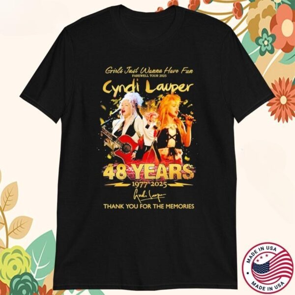 Cyndi Lauper Tシャツ XLサイズ Farewell Tour Cyndi Lauper Just Wanna Have Fun Farewell Tour Thank You For