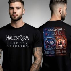 Lindsey Stirling And Halestorm The Neverest Deality Tour 2025 T-Shirt