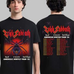 Zakk Sabbath American Winter Tour 2025 Schedule Tour Dates Spider T-shirt