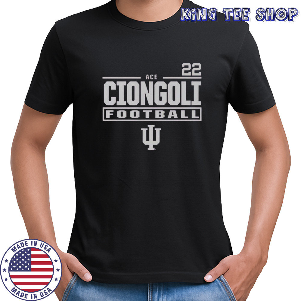 Ace Ciongoli Indiana Hoosiers Crimson 22 T-Shirt