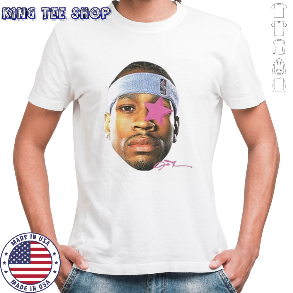 Allen Iverson Philadelphia 76ers big head signature shirt