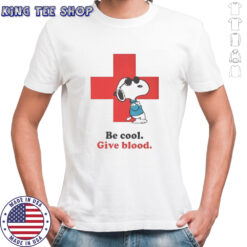 American red cross Snoopy be cool give blood shirt