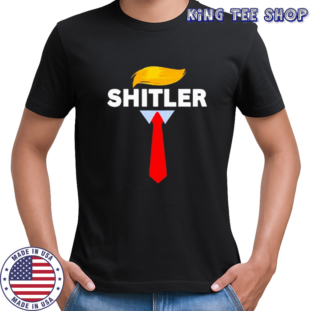 Anti Trump Donald Trump necktie shitler shirt