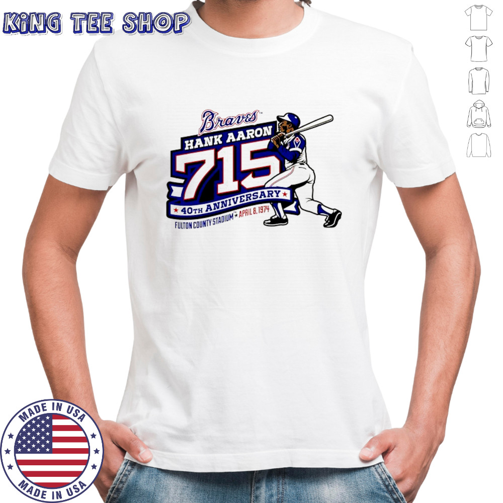 Atlanta Braves Hank Aaron 715 40th Anniversary shirt