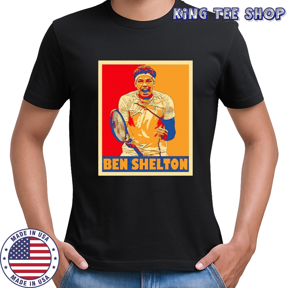 Ben Selton tennis player celebration graphic shirt