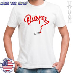 Bite me lipstick shirt