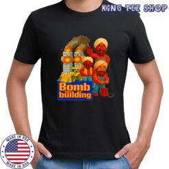 Bomb the building satirical graphics shirt