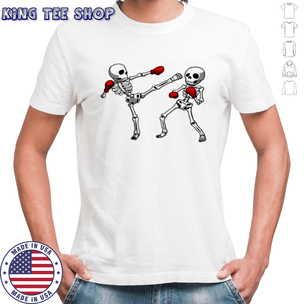 Boxing skeletons shirt