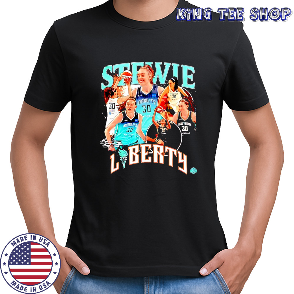 Breanna Stewart No.30 New York Liberty WNBA signature shirt
