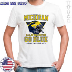 Bussin’ x Michigan Helmet hail to the victors shirt