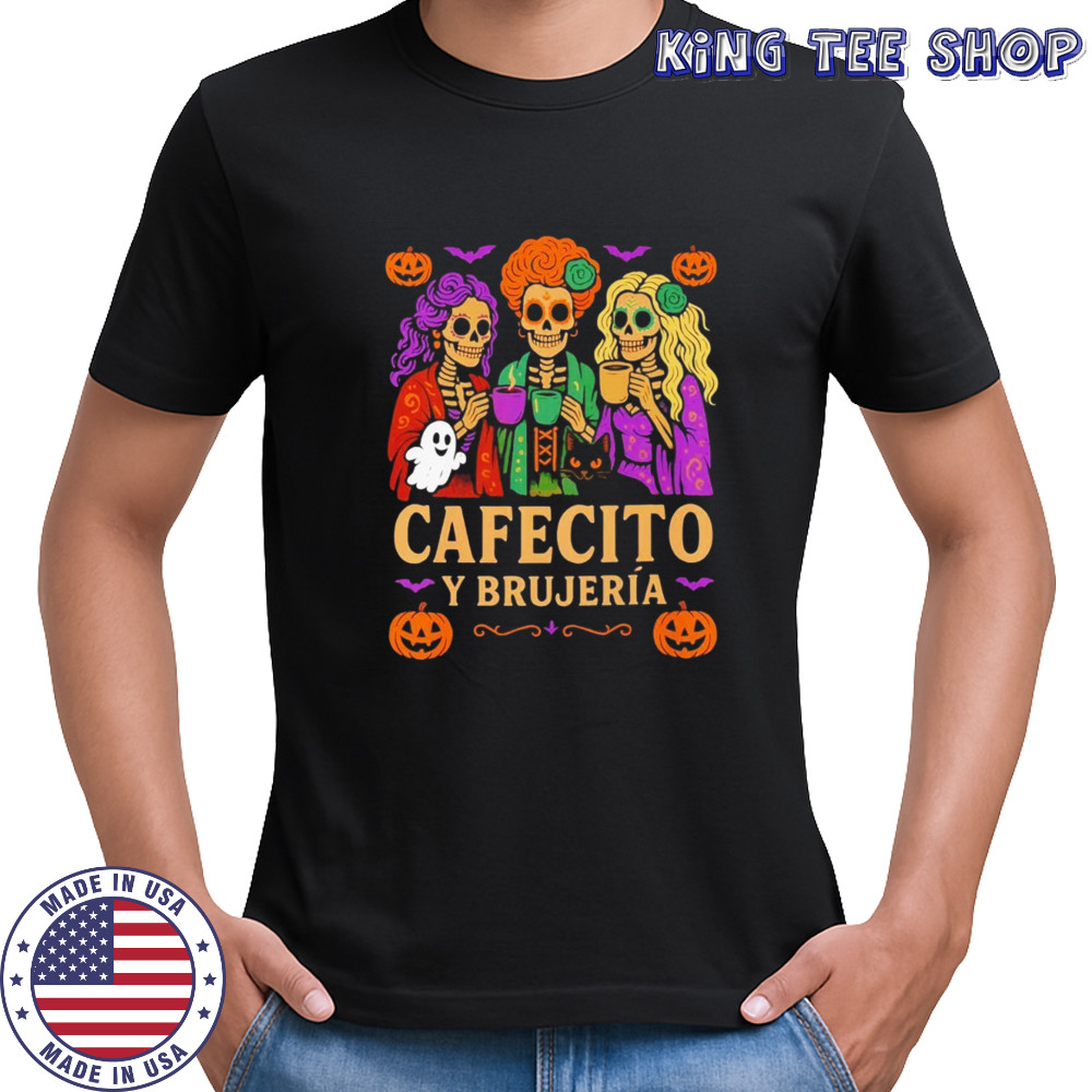 Cafecito y Brujería Hocus Pocus Halloween shirt