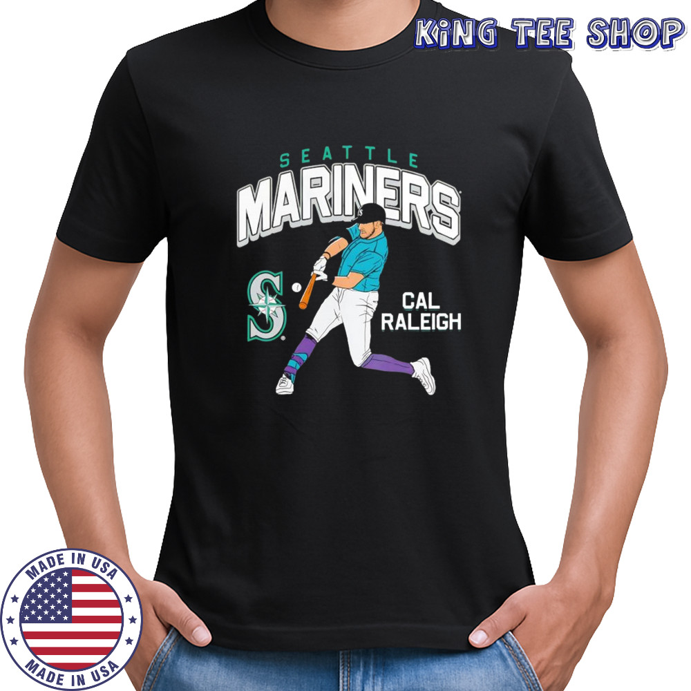 Cal Raleigh Seattle Mariners Hitting graphic shirt