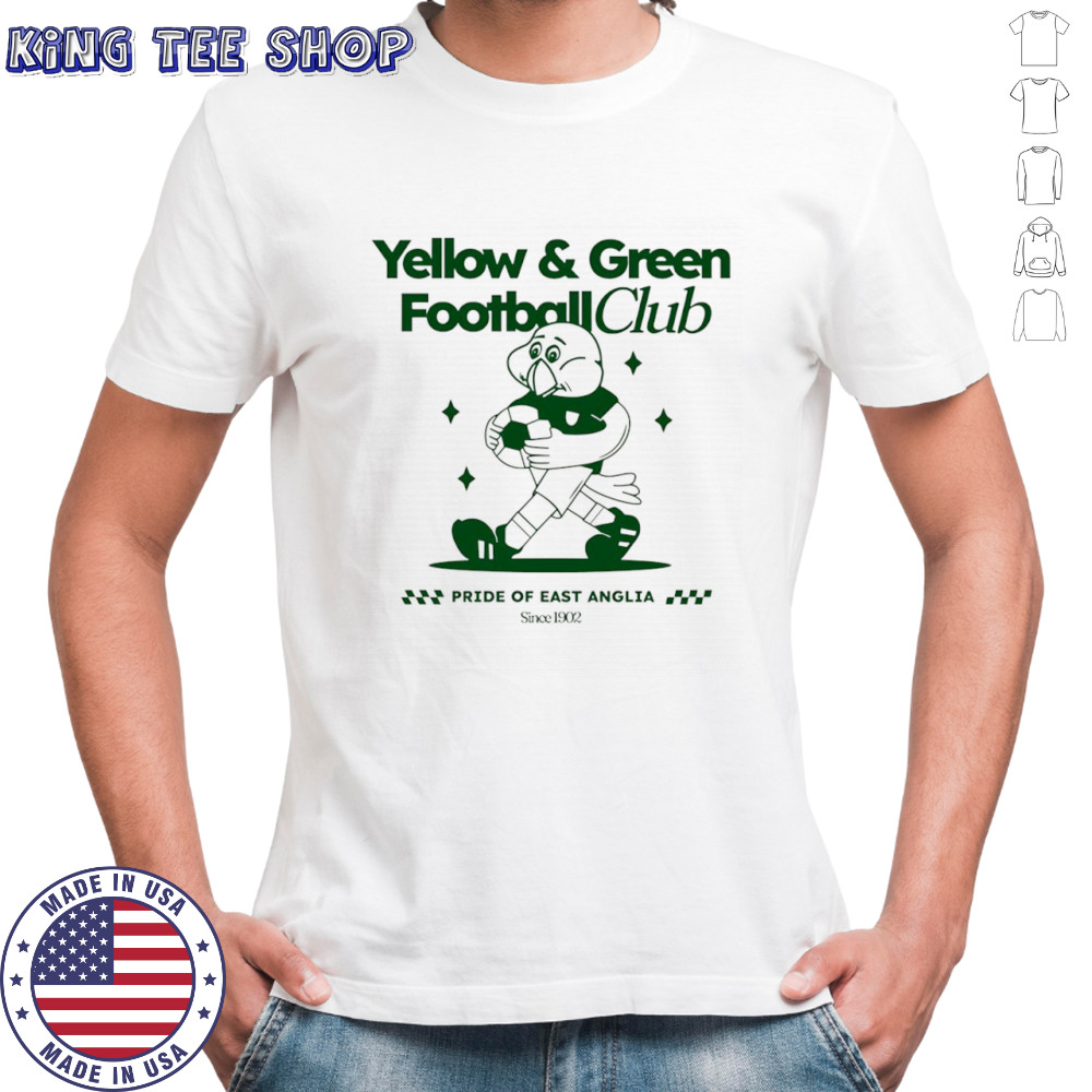 Captain Canary Yellow and Green football club shirt