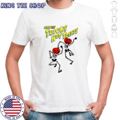 Catch tricks not treats skeleton dance Halloween shirt