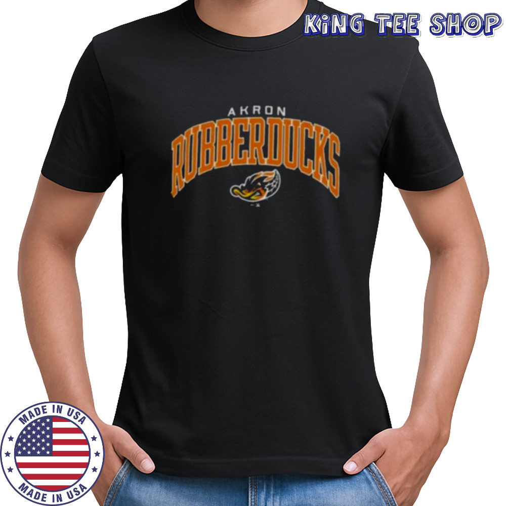 Champion Akron RubberDucks Black Jersey Short Sleeve T Shirt