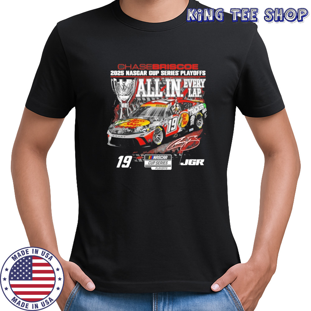 Chase Briscoe Checkered Flag Sports 2025 NASCAR Cup series playoffs bass pro shops shirt