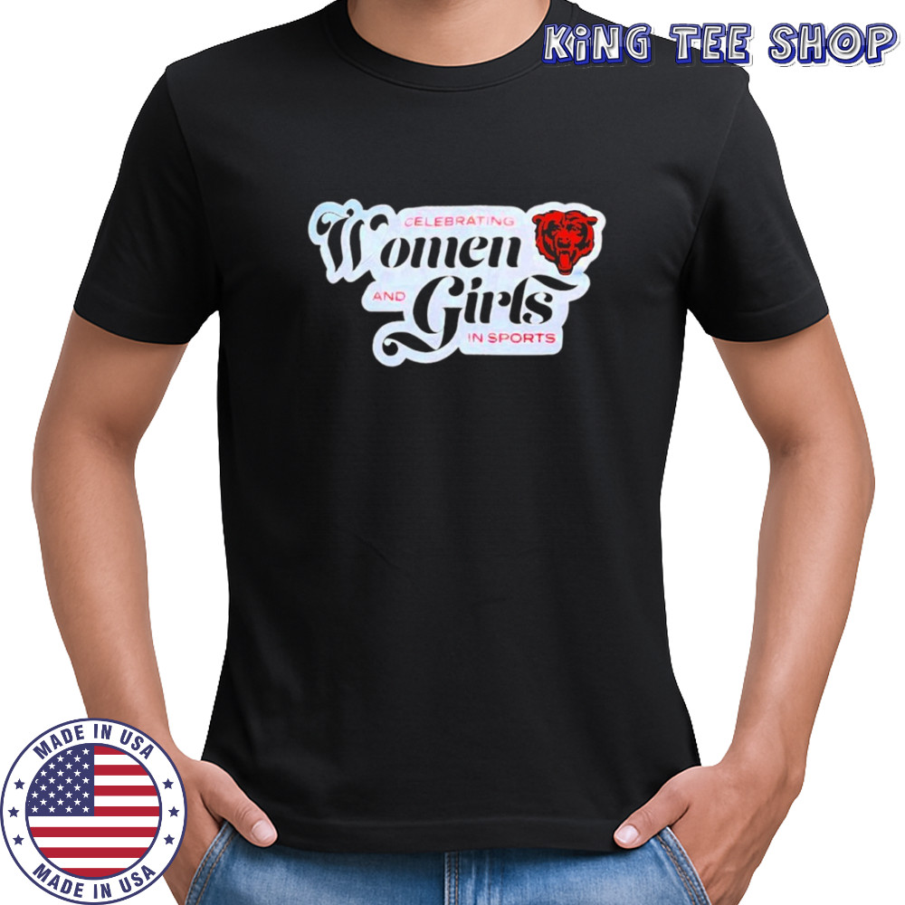 Chicago Bears celebrating women and girls in sports shirt