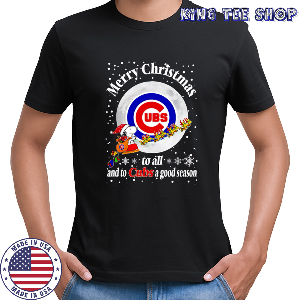 Chicago Cubs Merry Christmas To All And To Cubs A Good Season Baseball shirt