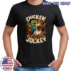 chicken jockey gif minecraft movie T-Shirt