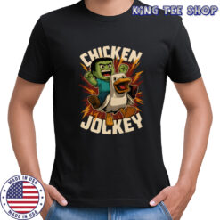 chicken jockey gif minecraft movie T-Shirt