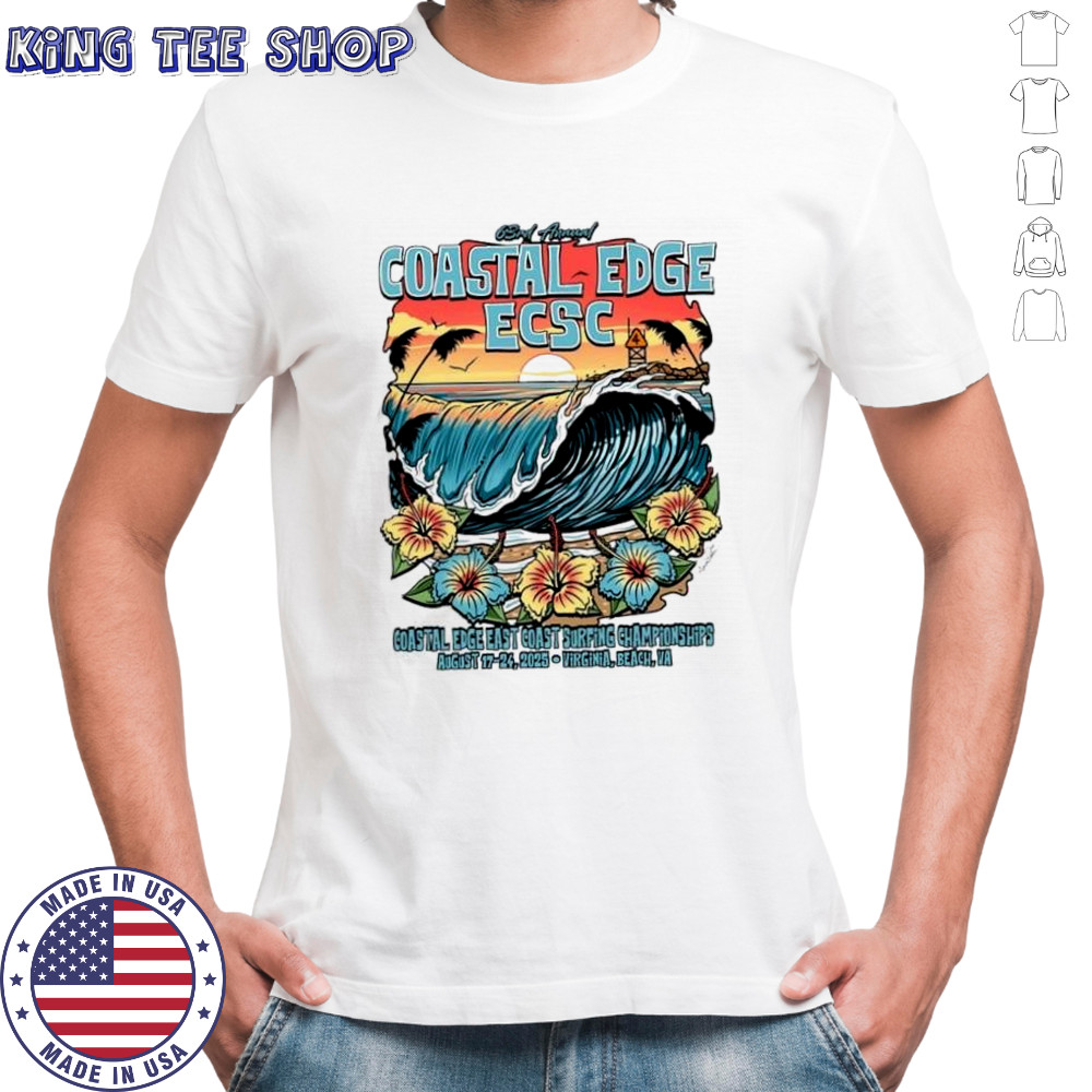 Coastal Edge East Coast Surfing Championship 2025 Featuring Artist Aaron Fulcher Shirt