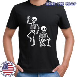 Dancing skeleton fuck Trump Halloween shirt