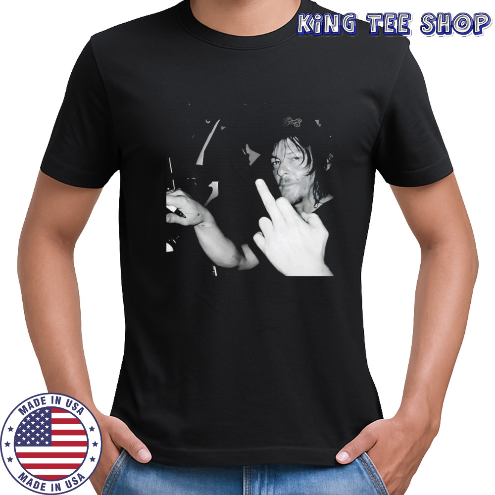 Daryl Dixon middle finger graphic shirt