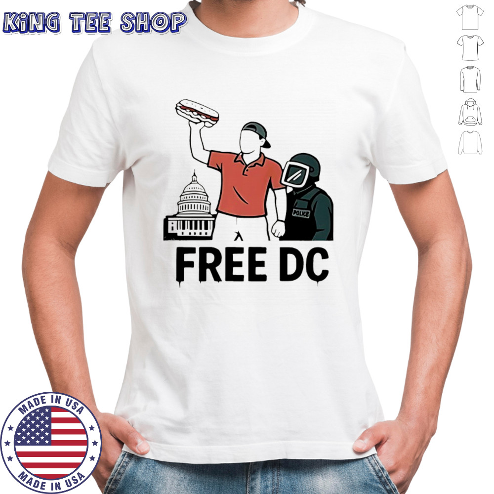 DC Sandwich guy free DC Protest shirt