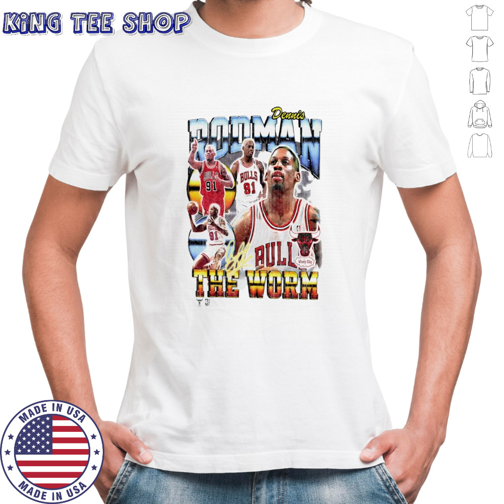 Dennis Rodman Chicago Bulls NBA signature retro shirt