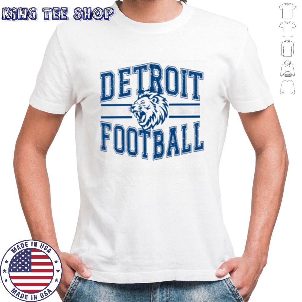 Detroit Football Comfort Colors Womens Game Day Graphic Shirt