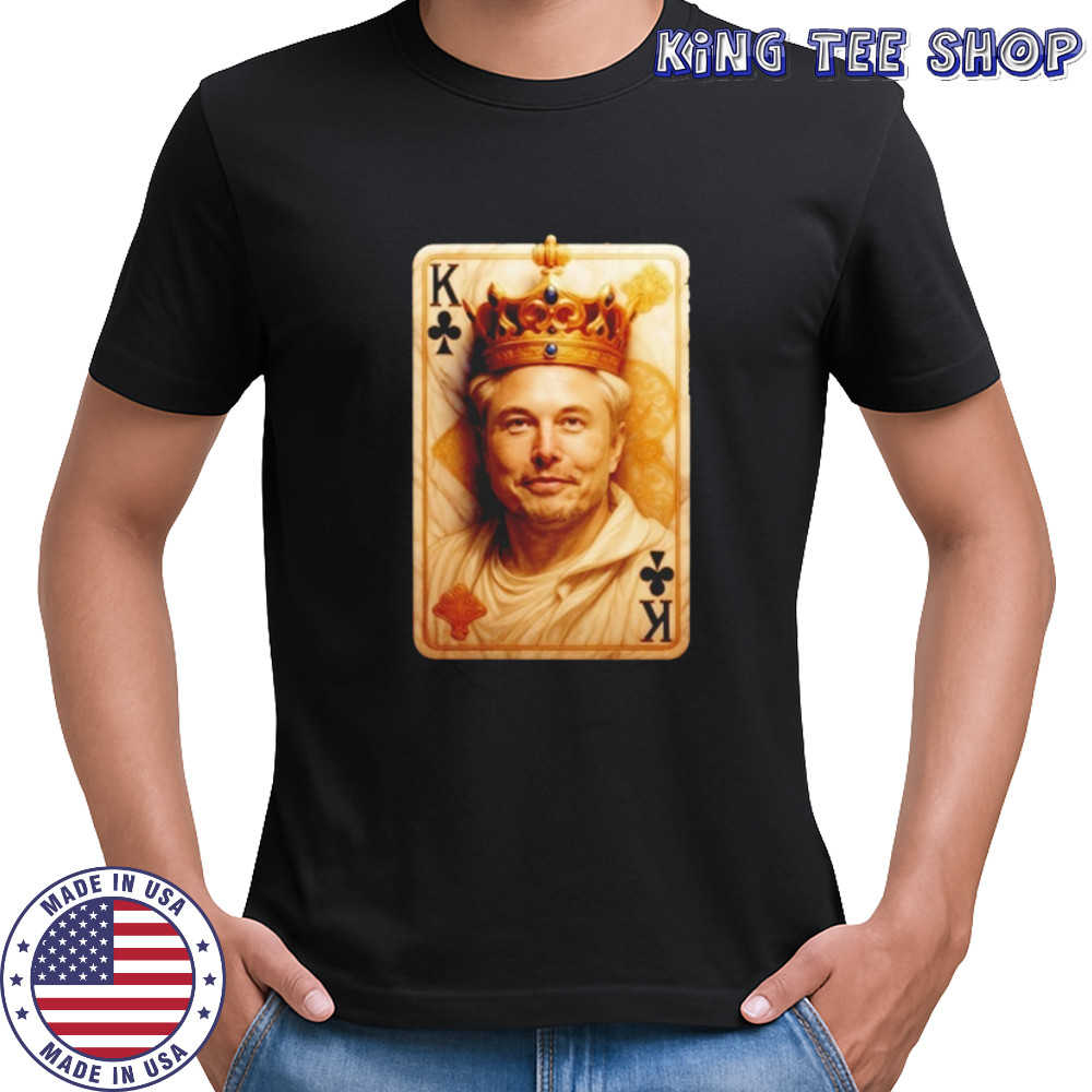 Elon Musk the king of mars card shirt