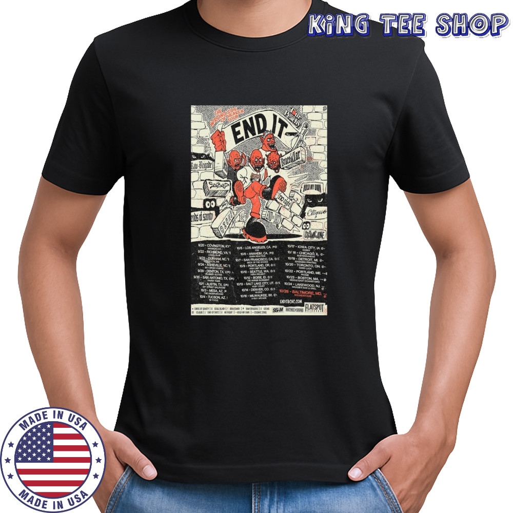 End It The Wrong Side Of Heaven Tour 2025 Poster T-Shirt