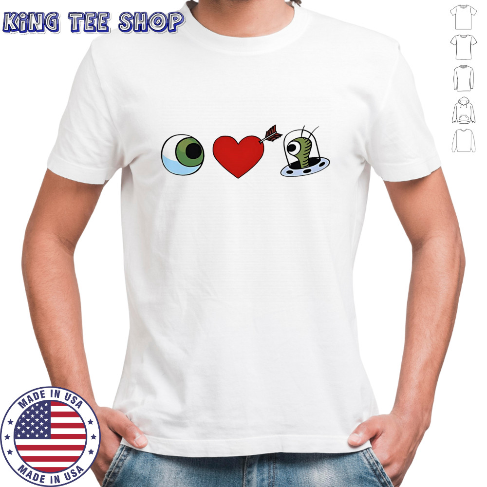 Eye Heart UFO Bizarro shirt