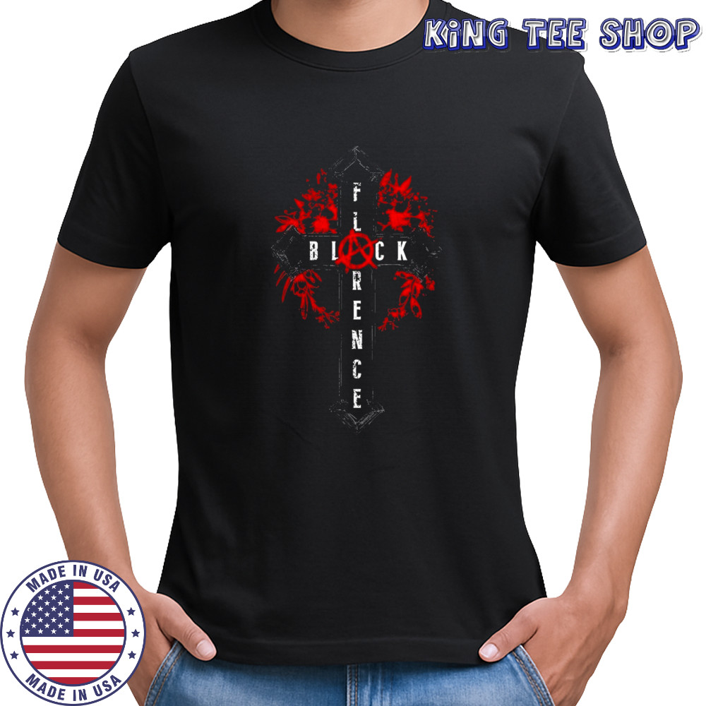 Florence Black Cross T-shirt