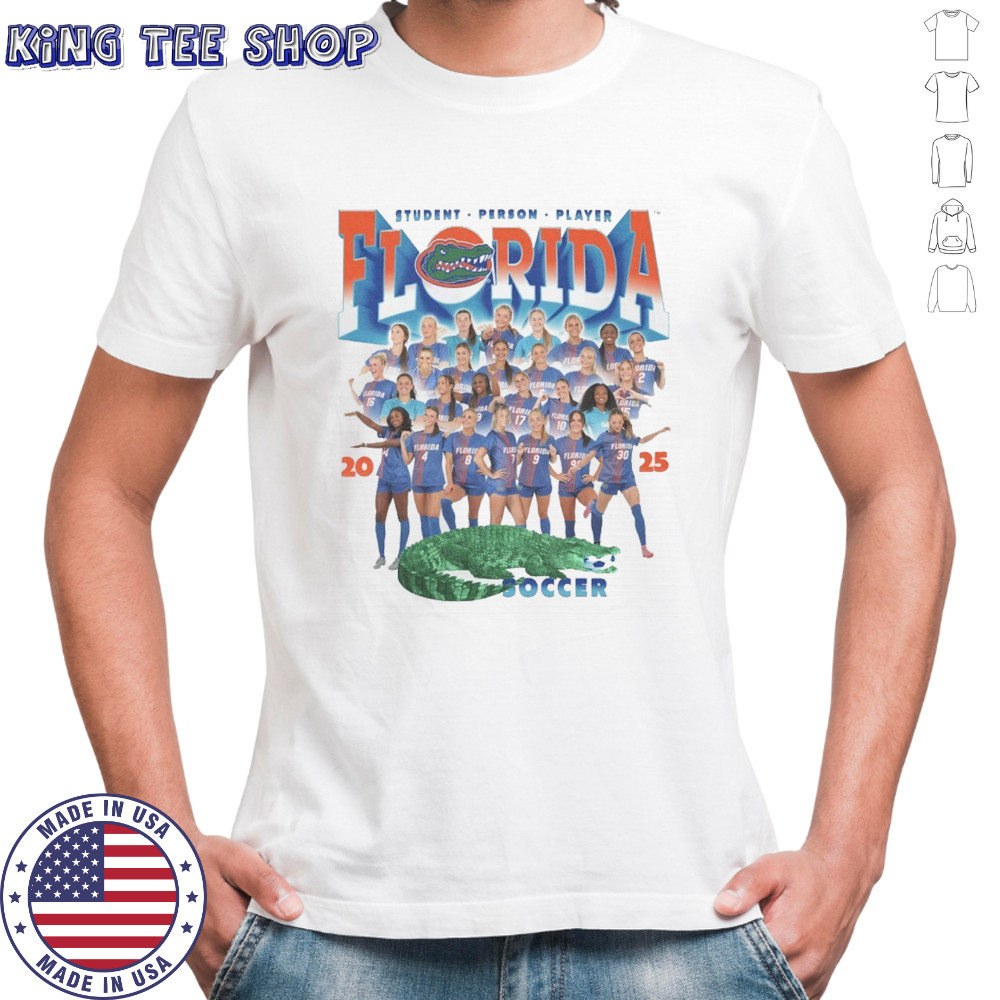 Florida Gators women’s soccer 2025 student person players shirt