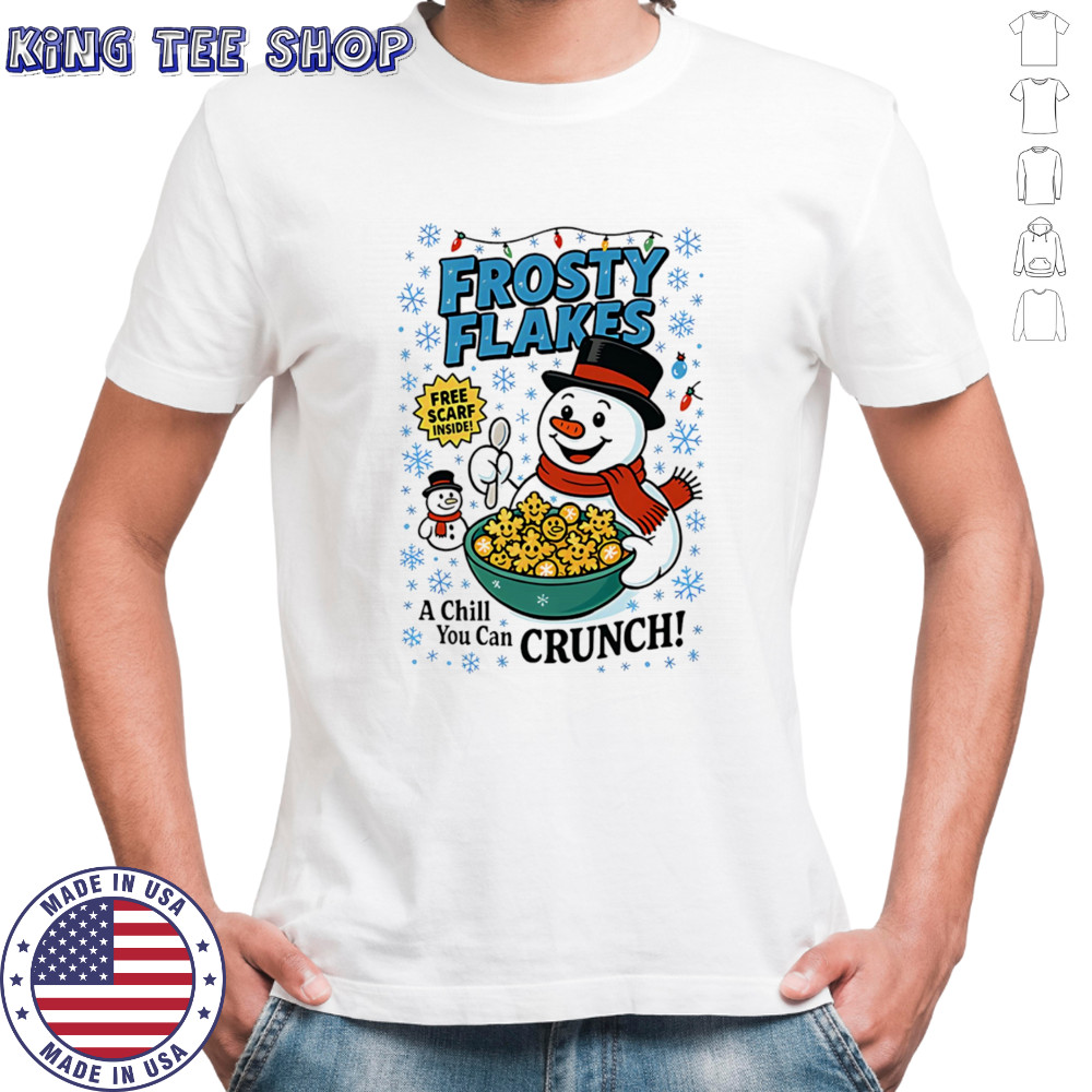 Frosty Flakes Snowman Christmas shirt
